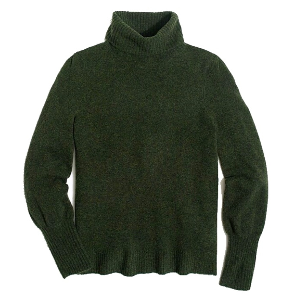 J. Crew Factory Bubble Sleeve Turtleneck Sweater